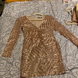 Boutique sue sequin panelled bodycon dress